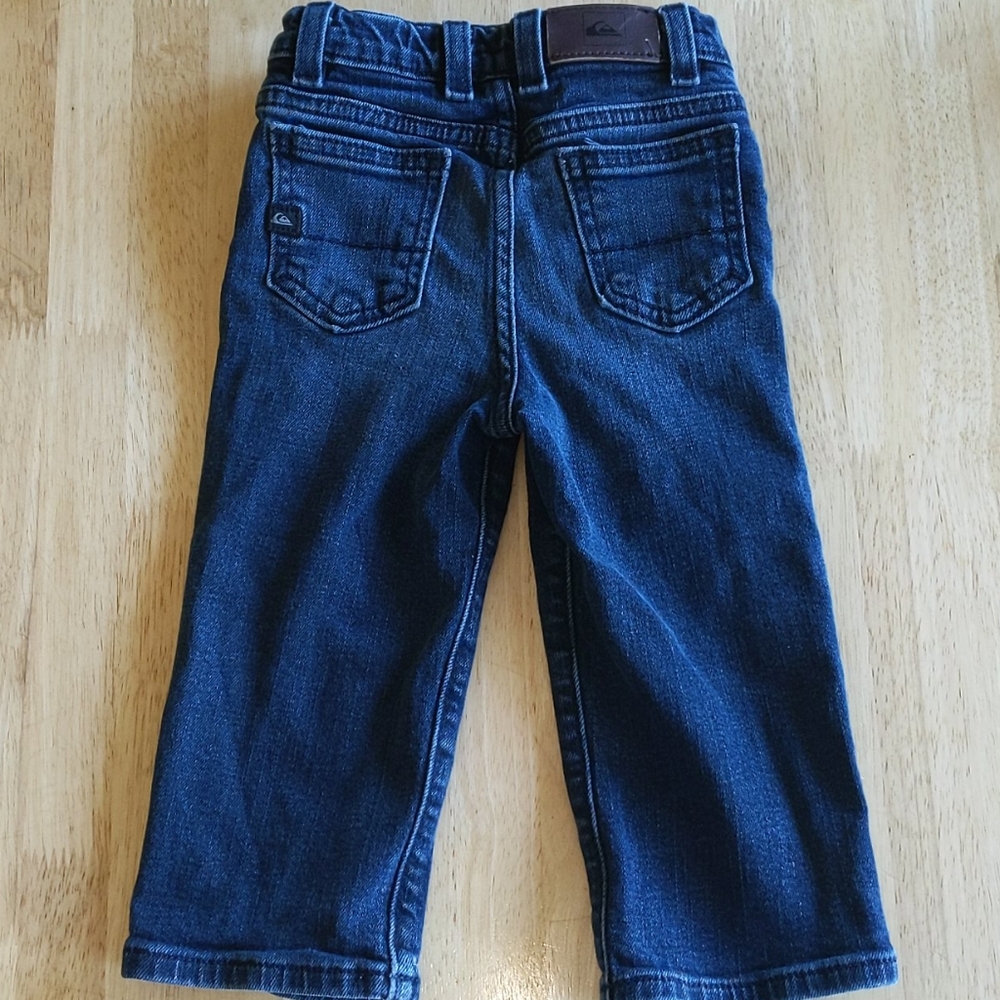 QUIKSILVER straight darkwash boys jeans sz 18 mos